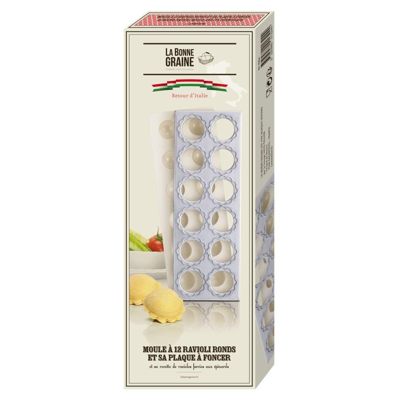 Moule pour 12 raviolis ronds D 4cm